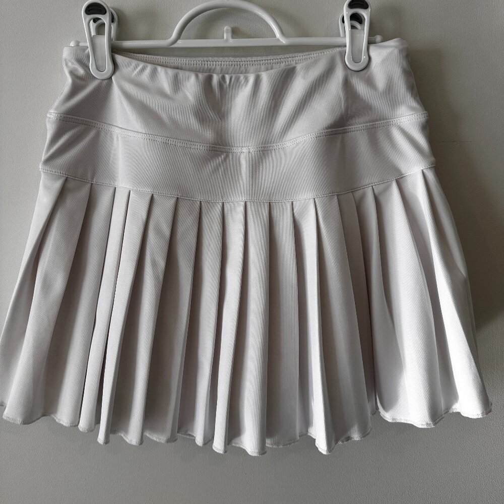 White Tennis Skirt Pleated